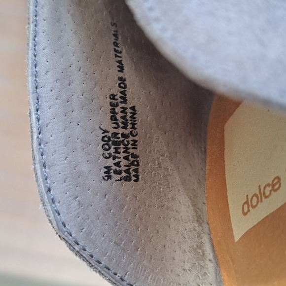 Dolce Vita Cody Perforated Suede Leather Loafers Slip-on Round Toe Flats - Picture 5 of 9